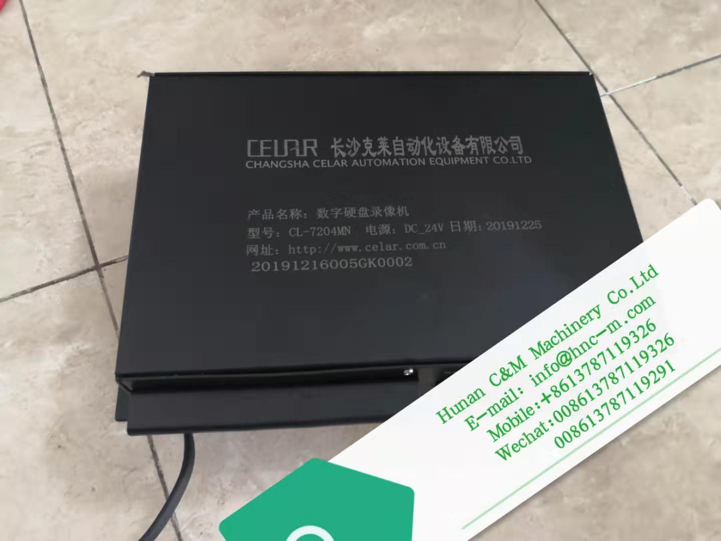 ZOOMLION SANY XCMG crawler crane video system recorder CELAR Hard Drive Recorder  CL-7204MN  DC-24V    