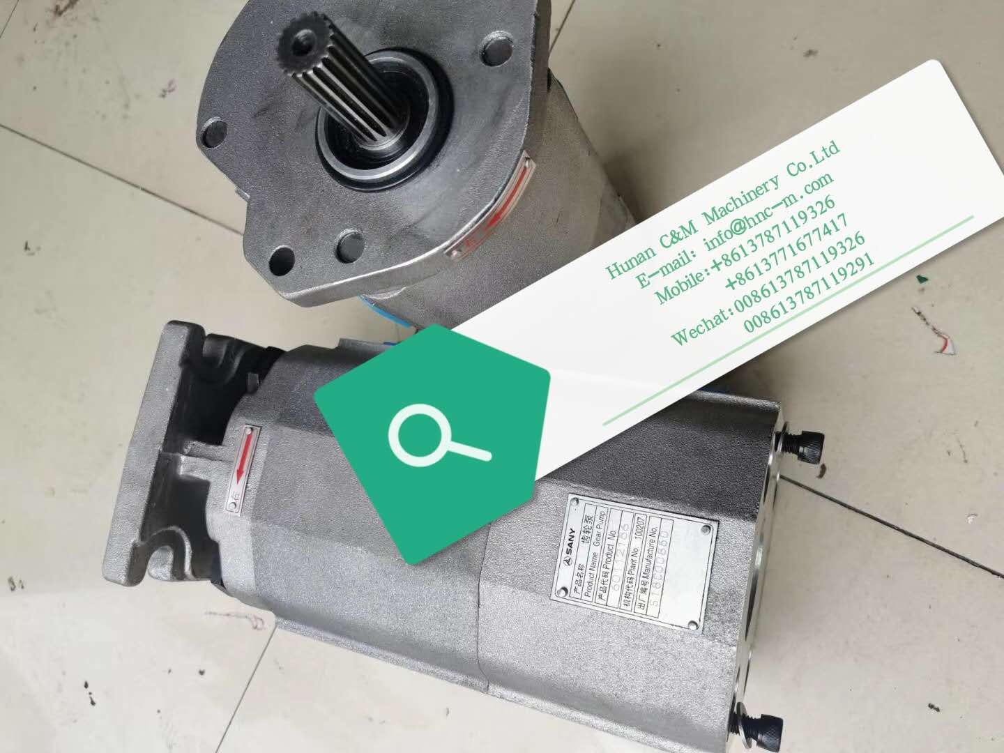SANY truck mobile crane gear pump 60112186