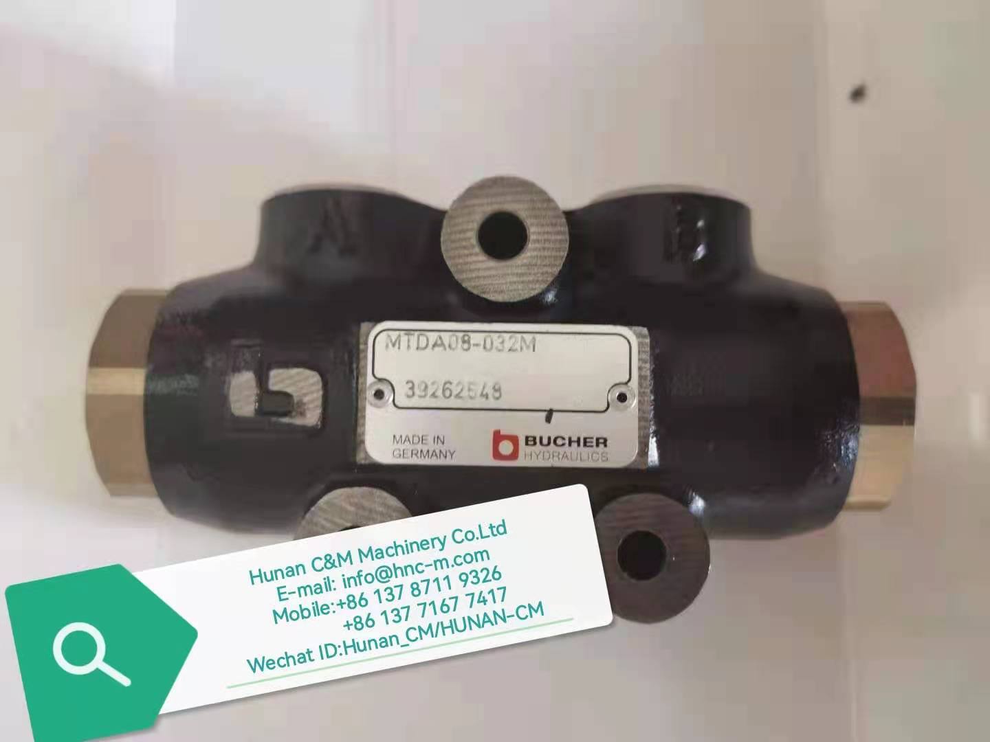 Zoomlion Mobile crane BUCHER hydraulics Flow Divider  Flow valve 1010300418 MTDA08-032M