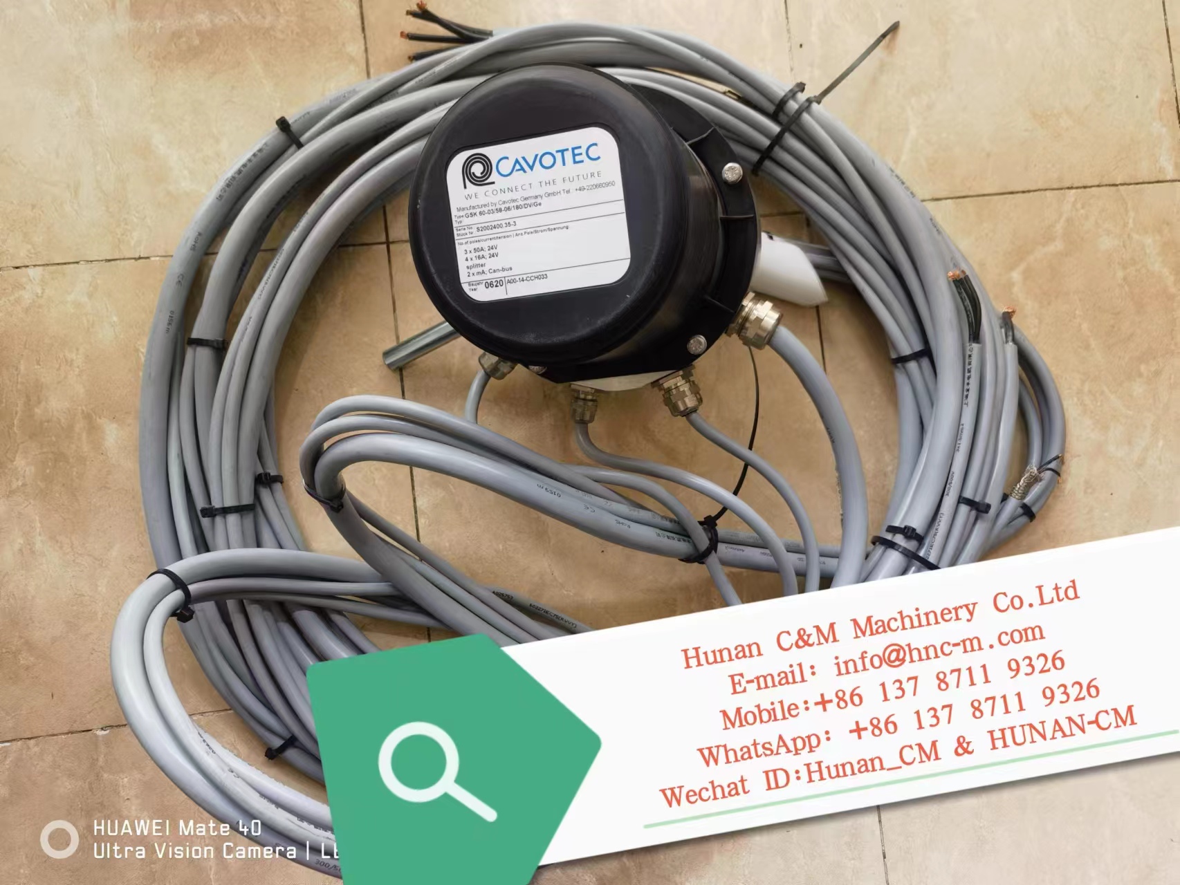ZOOMLION mobile crane Electric sliding Collecting ring  CAN-BUS CAVOTEC 1020702393 GSK60-03/58-06/180/DV/Ge