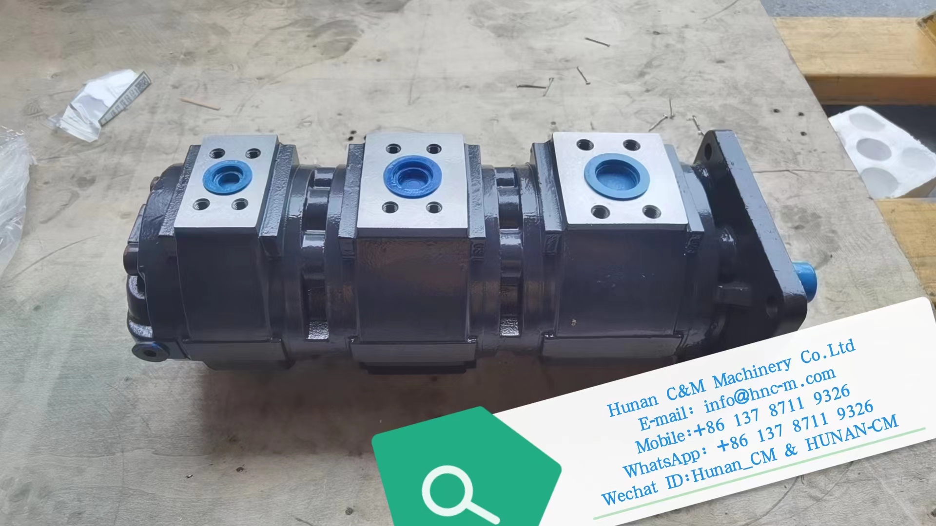 ZOOMLION truck crane QY30V  Triple gear pump rectangular spline 1010000010 CBZ2080/2063/2032 